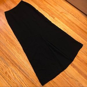 Giorgio Armani full length black skirt size 38 SILK